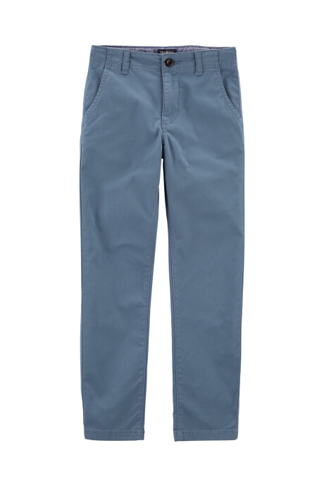 Pantalón de sarga elastizada rectos Sin color