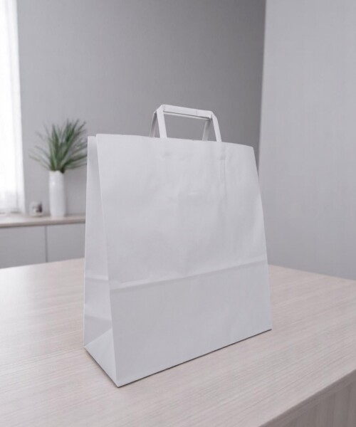 Bolsa lisa acuario 30x12x32 cm BLANCO