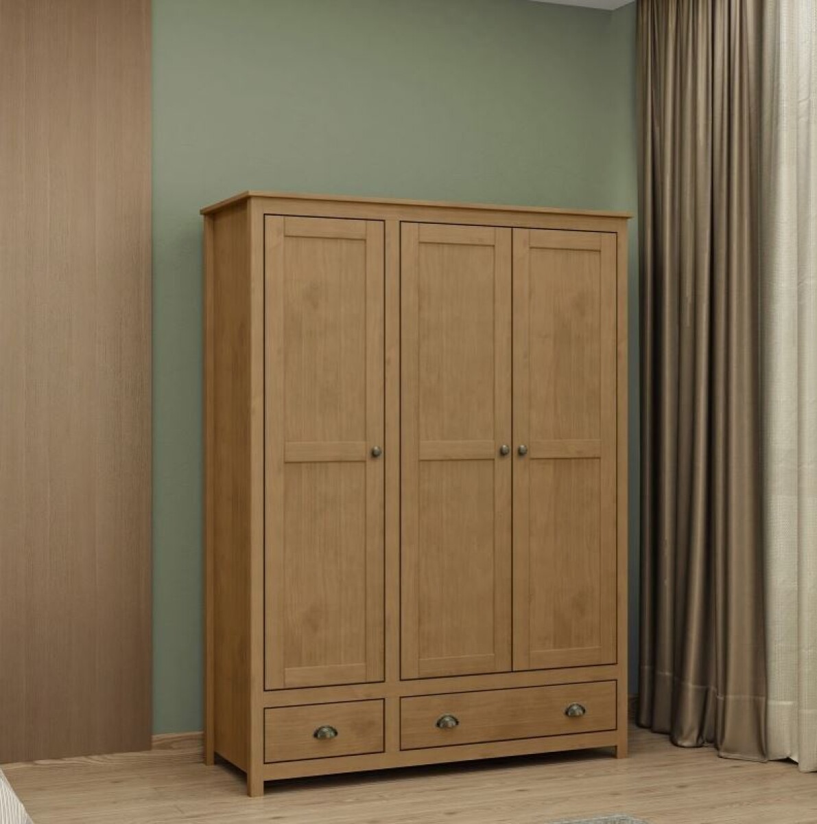 Ropero 3 puertas 2 cajón Topazio Freijo 9104FN 