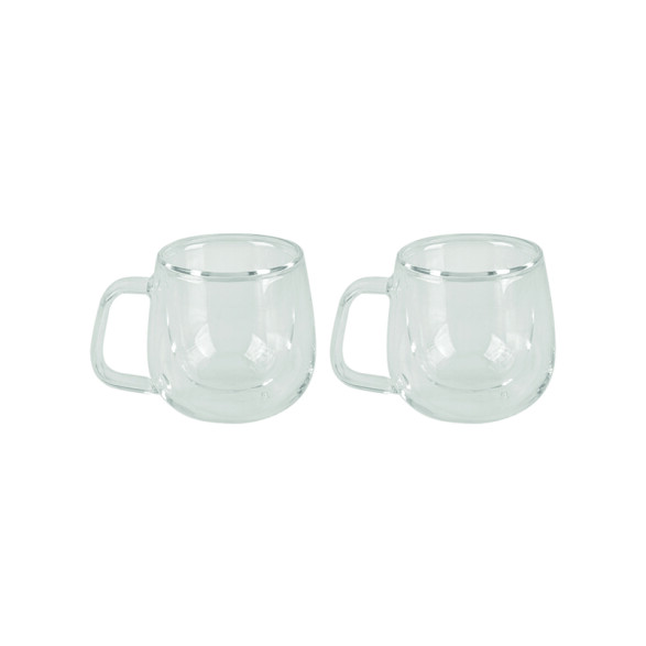 Juego 2 tazas de vidrio doble para té TF6617