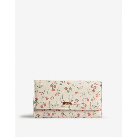 Billetera Formato Fichero Estampado Flores