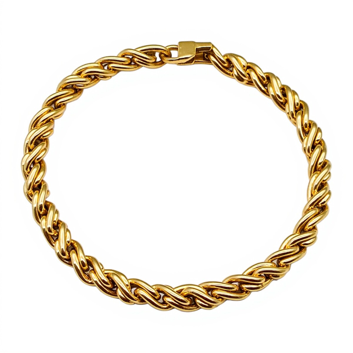 Pulsera Bizantina-Oro bajo-Sin Piedra-PU8084 - sinpiedra 