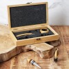 kIt de vino set de 5 piezas en caja de Bambu - Le Estudio Kit De Vino Set De 5 Piezas En Caja De Bambu - Le Estudio