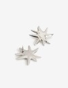 Aros Pasantes Metal Aros Maxi Pasantes Sol - Plateado Rodio