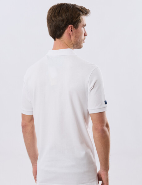 REMERA POLO LISA PIQUÉ Blanco