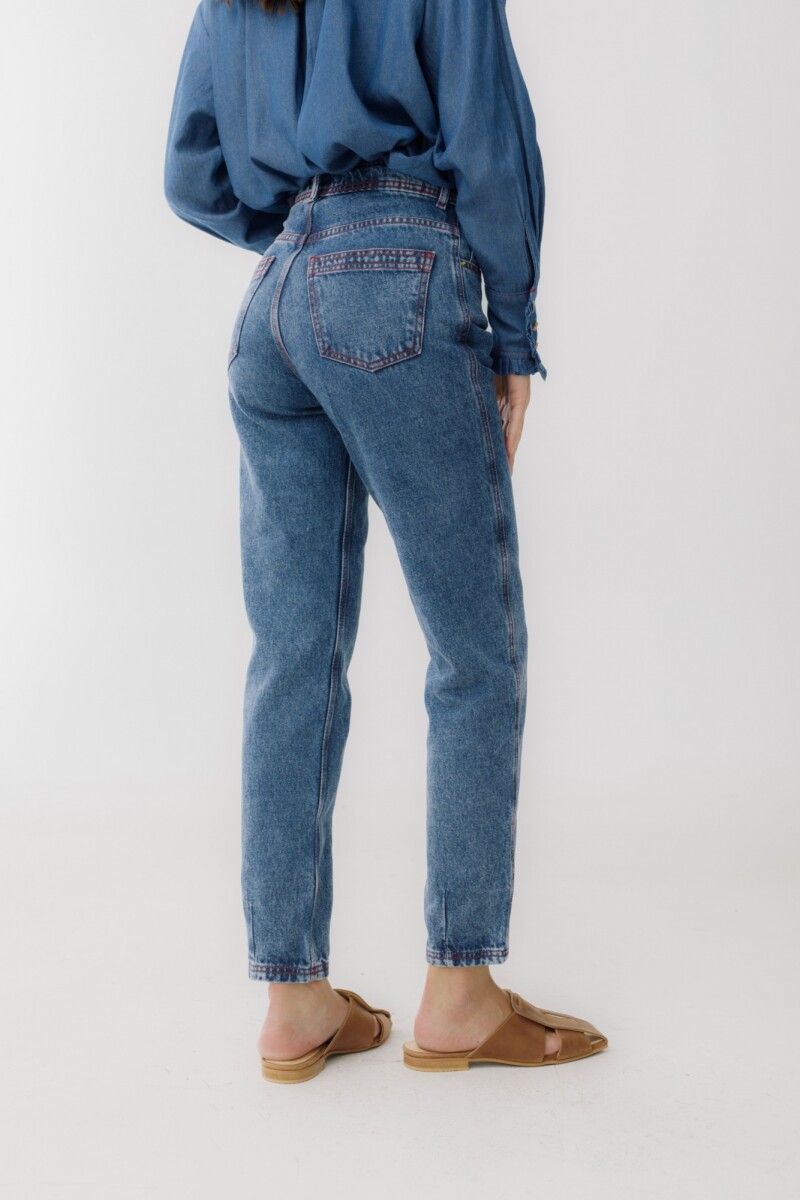 JEAN MOM FORTUNE Azul Claro