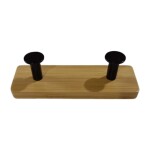 PERCHERO DE PARED 2 COLGADORES BAMBOO NATURAL/NEG. PERCHERO DE PARED 2 COLGADORES BAMBOO NATURAL/NEG.