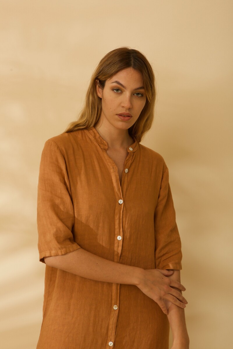 Vestido Margarita Camel