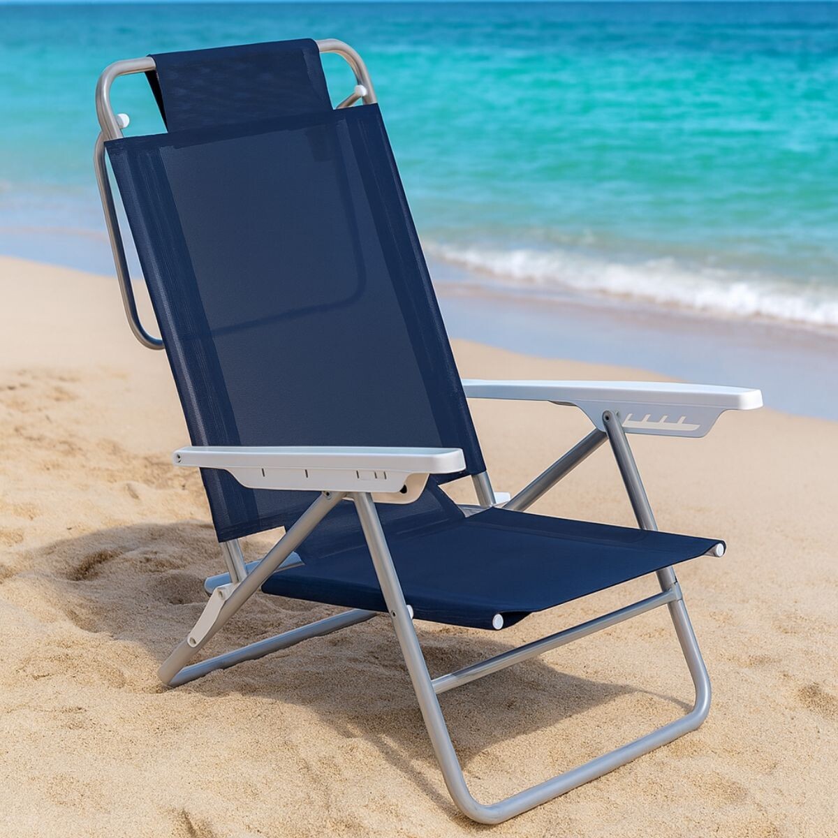 Silla Summer 6 Posiciones Aluminio - AZUL 