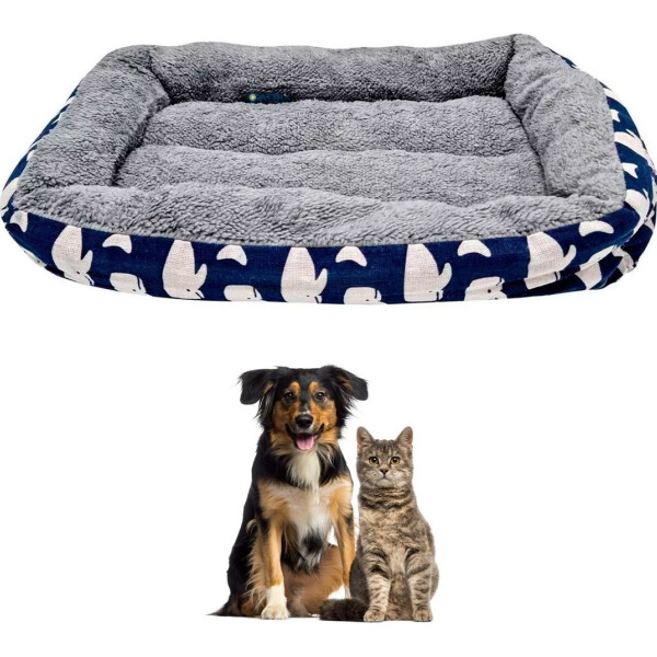 Cucha Cama Colchón Puff Perro Gato Mascota 40x30 Variante Ballenas