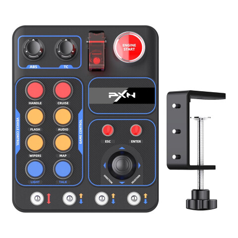 Botonera Gamer Para Simulación De Manejo Pxn Cb1 Control Box BOTONERA SIMULADOR PXN CB1 RGB