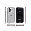Protector rígido iPhone 14 Pro Max transparente gris con brillos Protector Rígido Iphone 14 Pro Max Transparente Gris Con Brillos