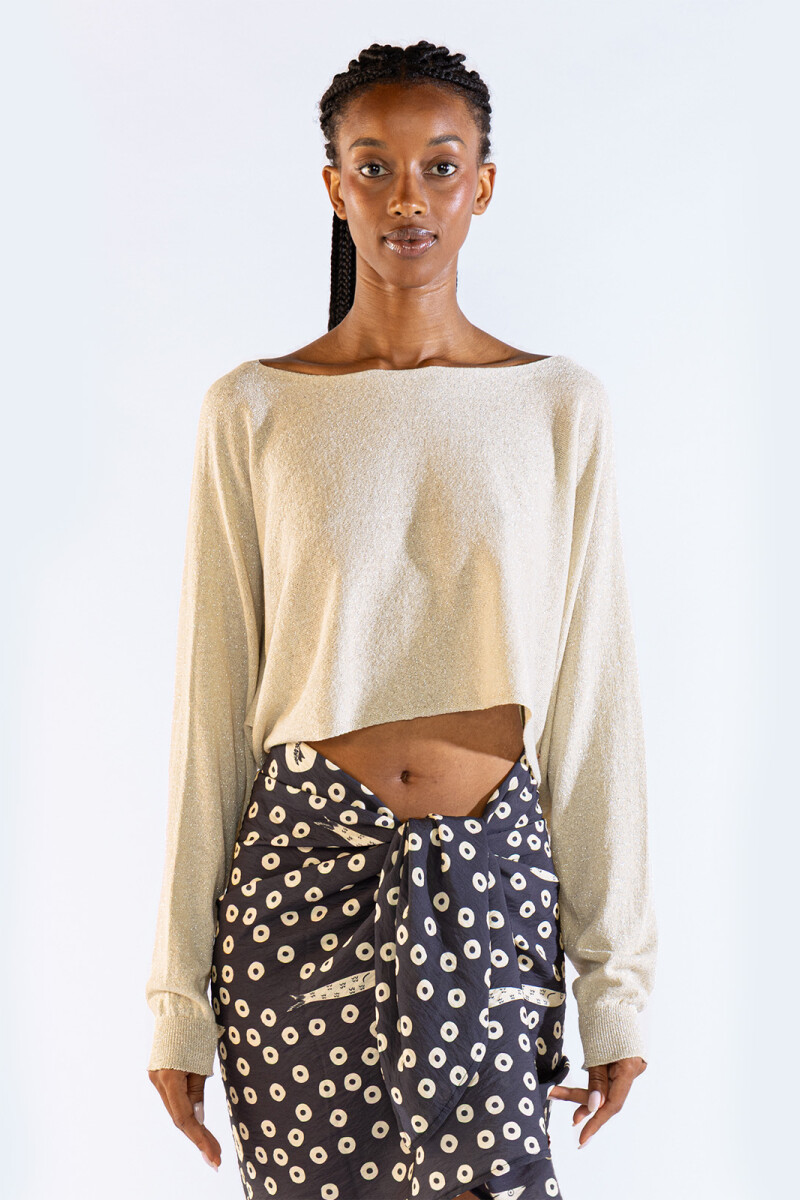 AME LUREX SWEATER Silver