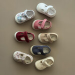 Guillermina De Lona Canvas Baby Lisas Del 16 Al 21 Floral Beige