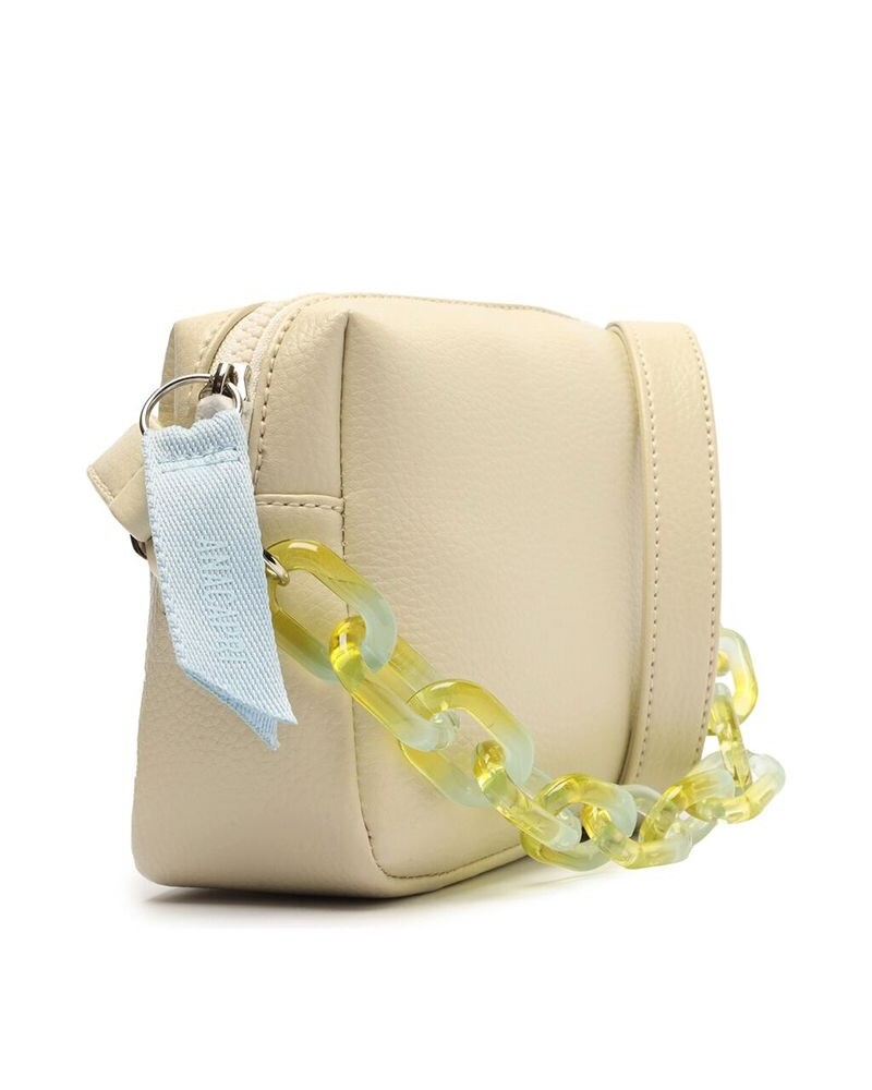 Cartera Blanca Con Cadena Acrilica U