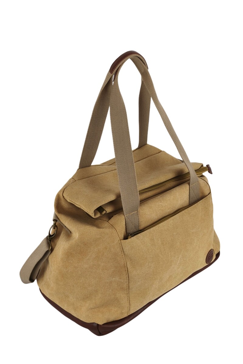Bolso de lona Tostado