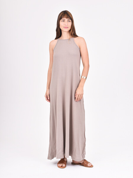 VESTIDO CATDA TAUPE