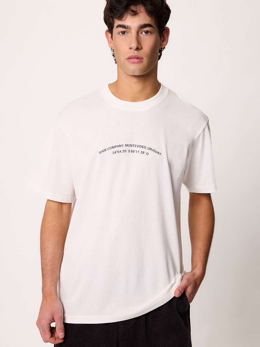 T-SHIRT M/C NAELT DIXIE - Blanco 