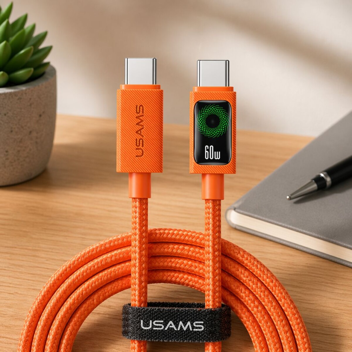 CABLE DE DATOS CARGA USB-C 60W USAMS 