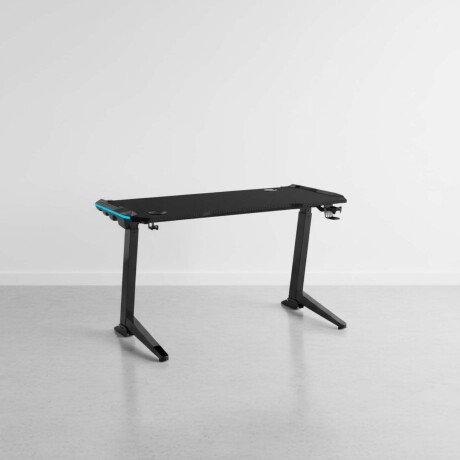 ESCRITORIO GAMER REGULABLE METAL NEGRO GETX