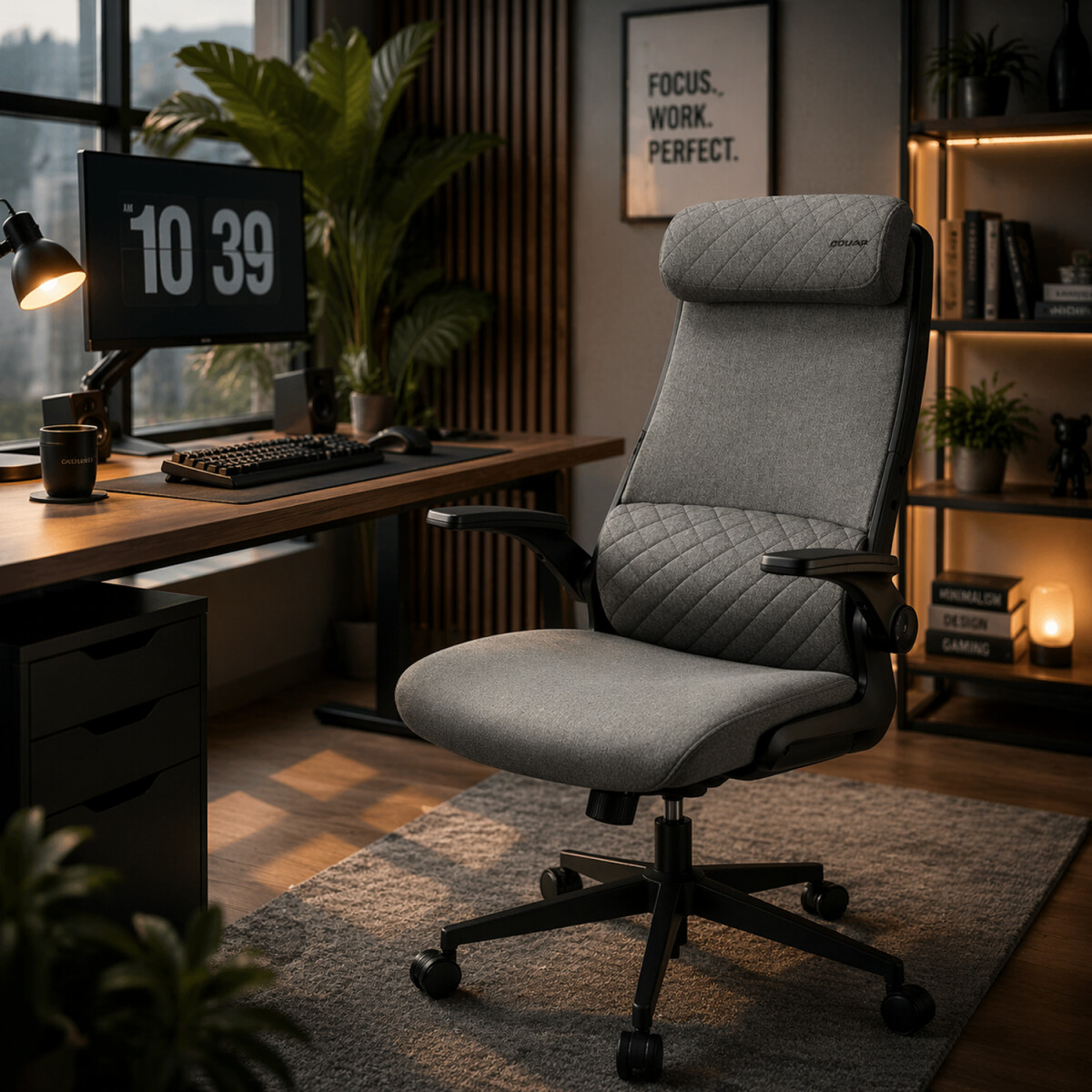 Silla Oficina Cougar Gamer Stryder Ergonómica 120kg - GRIS 