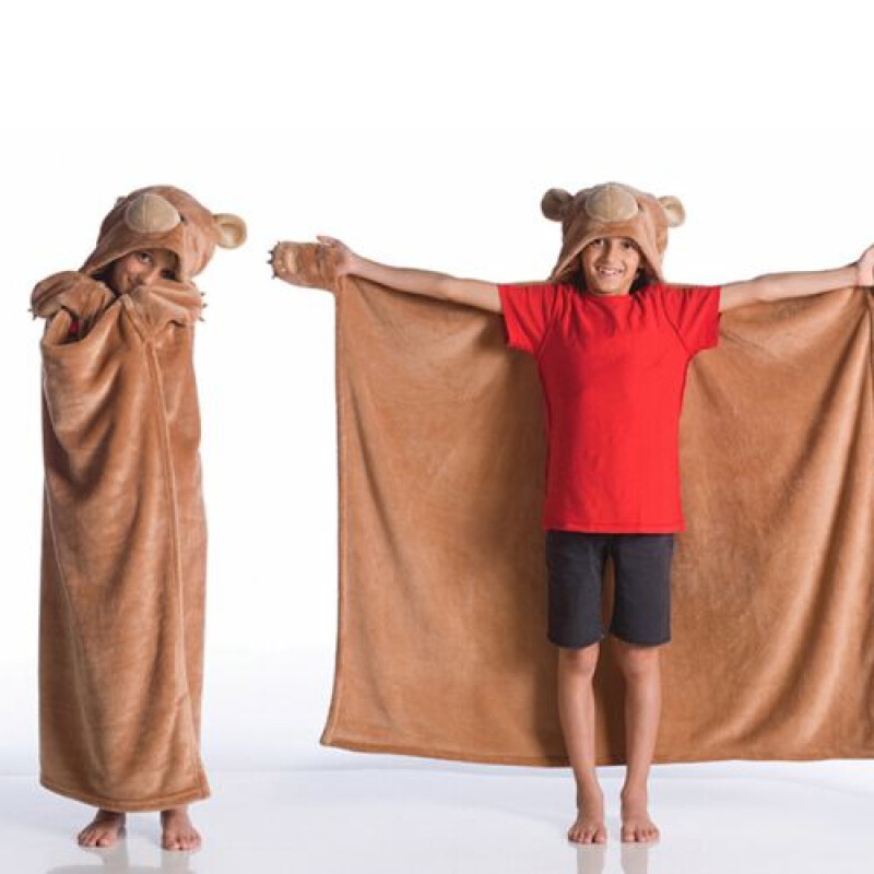 Manta Con Capucha Y Guantes - Oso Manta Con Capucha Y Guantes - Oso