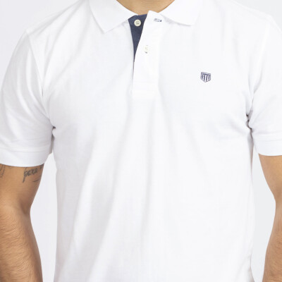 Remera Piqué White