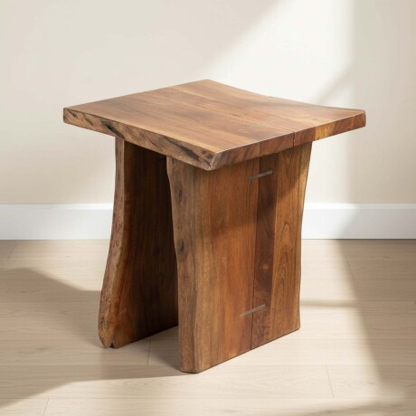 MESA AUXILIAR DE LIVING MADERA NATURAL-BEIGE NEAT NATURAL