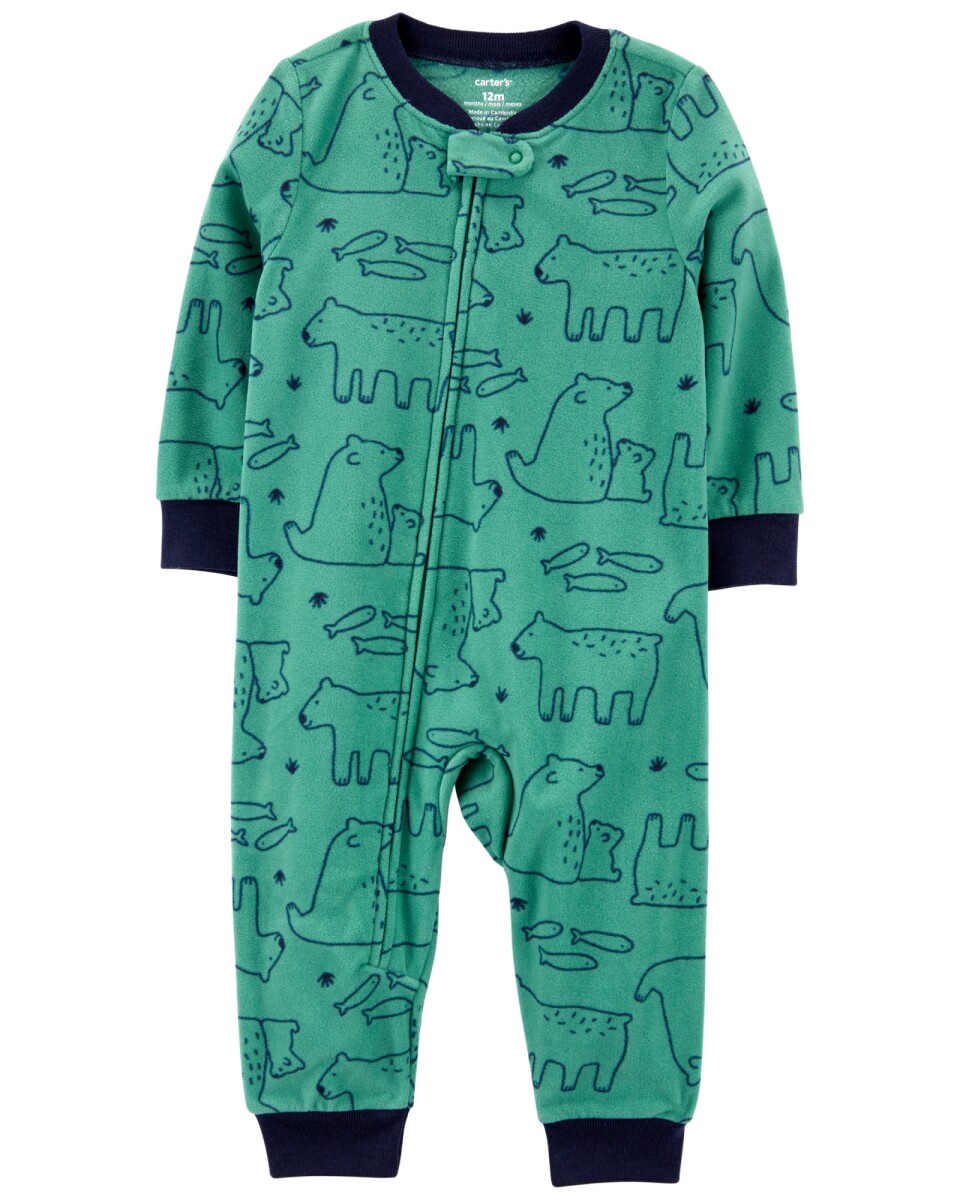 Pijama una pieza de micropolar diseño oso polar 