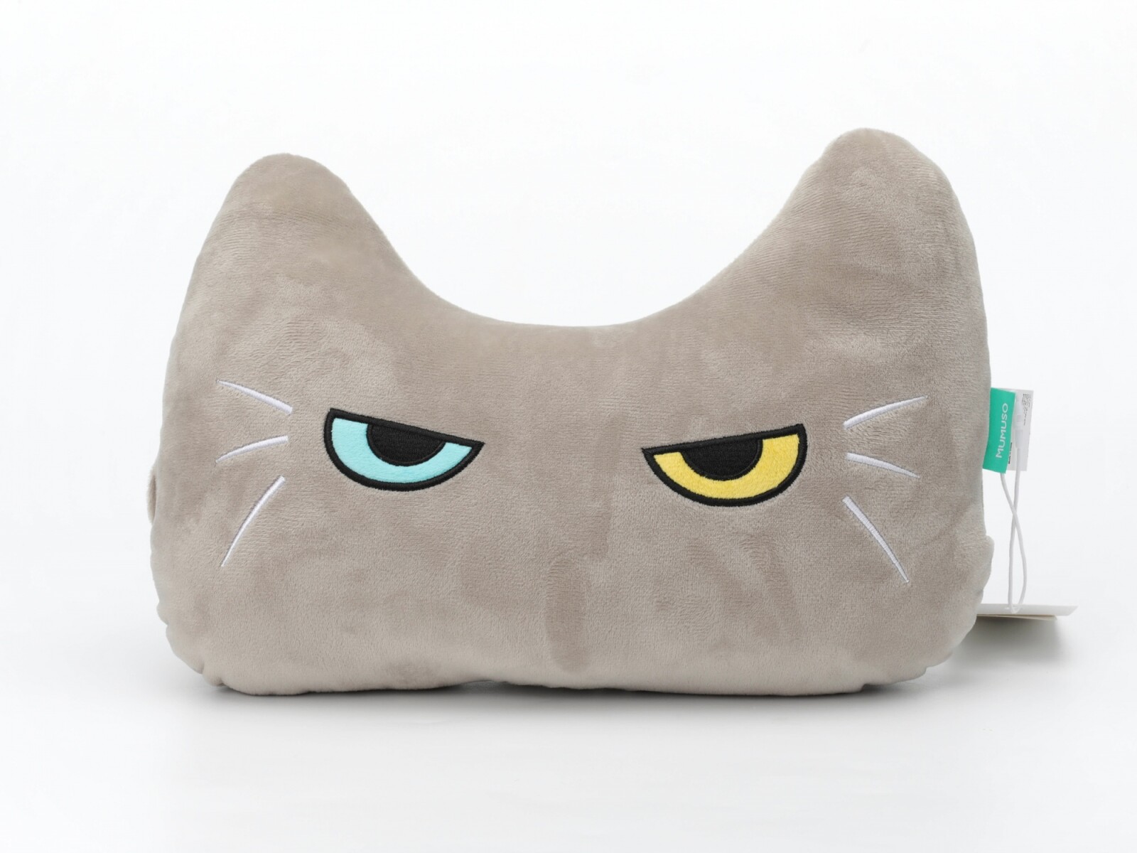 ALMOHADA PARA EL CUELLO CON FORMA DE HUESO (GATO GRIS) 