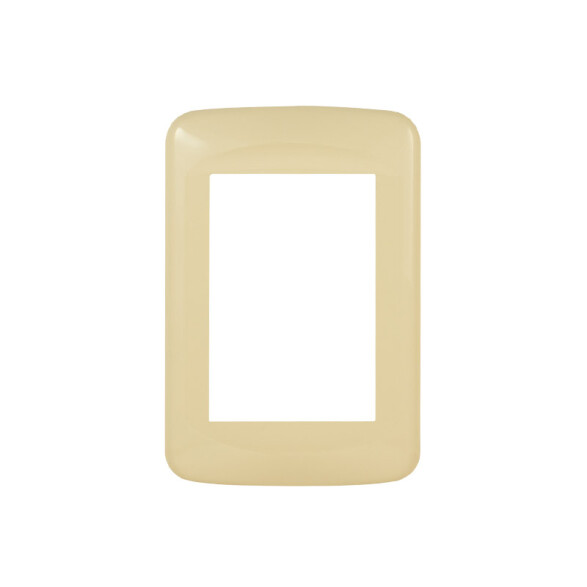 Plaqueta para 3 mód. redondeada marfil - Reggio M46602