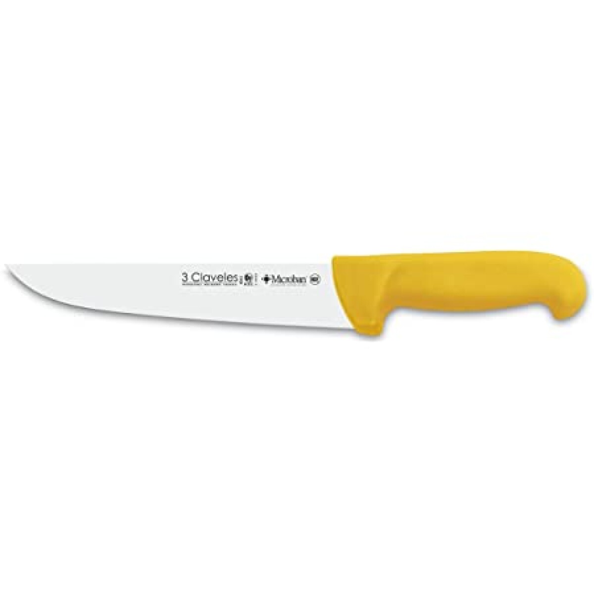 Cuchillo 3 Claveles carnicero 30cm REF1388 m/amarillo 