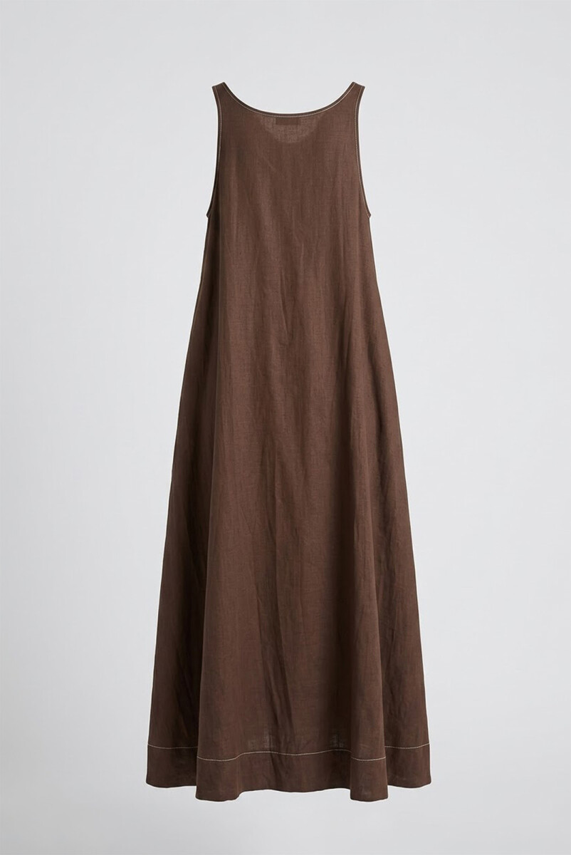 VESTIDO JACKIE - MARRON 