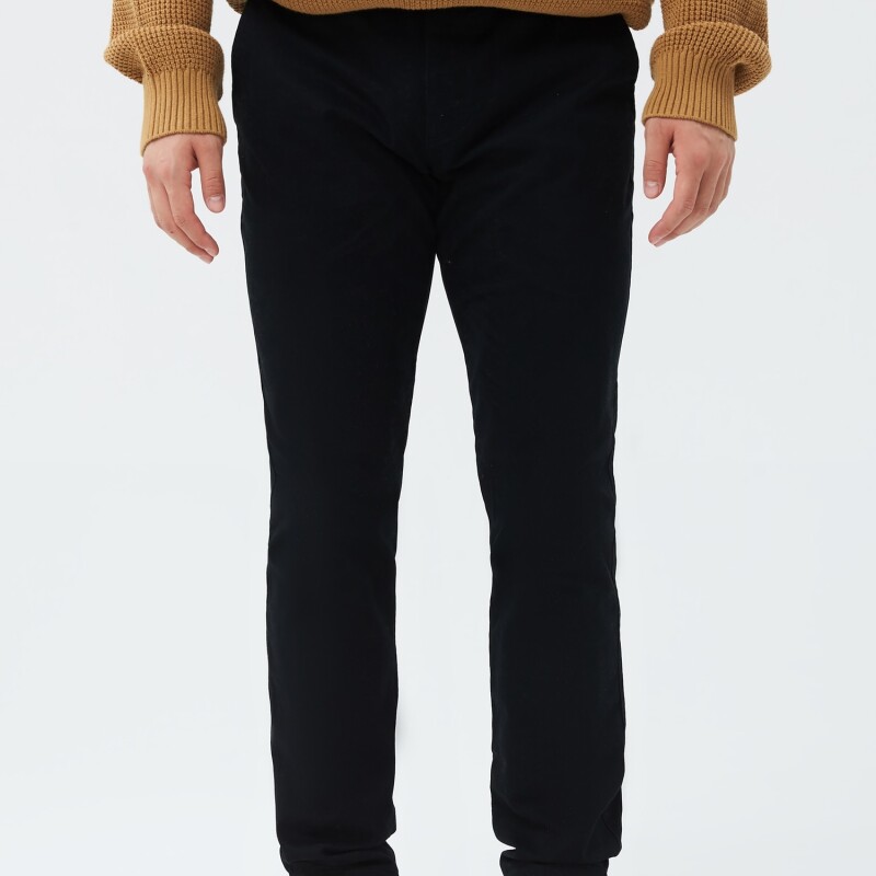 V-ESSENTIAL KHAKI SKINNY FIT TRUE BLACK