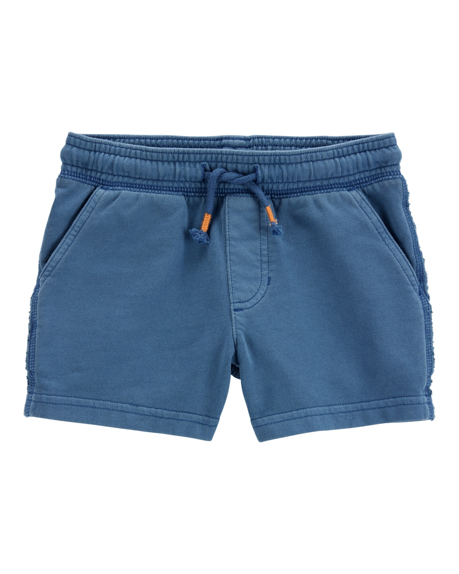 Short deportivo de algodón, azul Sin color