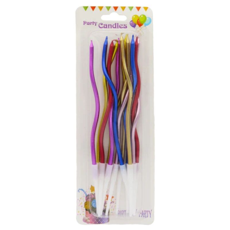 Vela Torneada Metalizada Multicolor Vela Torneada Metalizada Multicolor