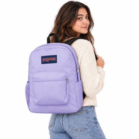 Mochila Escolar Jansport Cross Town Original Unisex Urbana Pastel Lilac