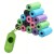 Bolsas Sanitarias Para Mascotas x12 + Llavero Dispensador Variante Color Verde