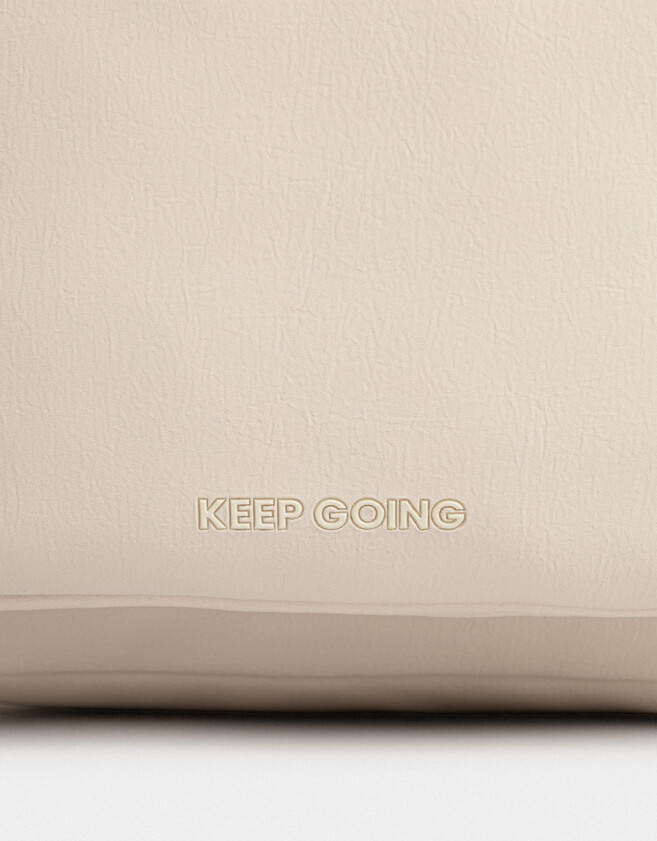Mochilas Urbanas Mochila Deportiva Con Pouch - Blanco Crudo