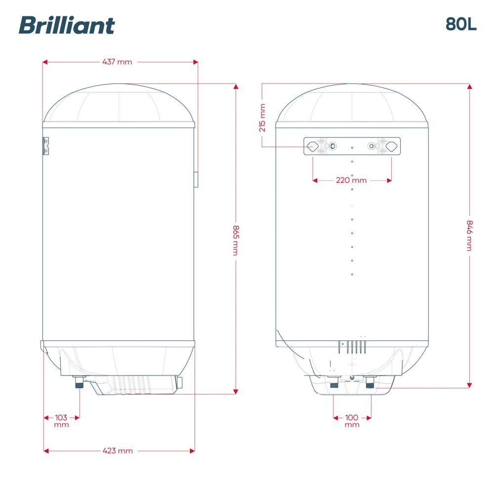 TERMOTANQUE BRILLIANT 80-LITROS BREV80WH