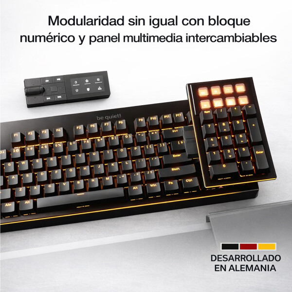 Teclado Mecánico Be Quiet Dark Mount Silent Linear Tec178 TECLADO BE QUIET! DARK MOUNT SILENT LINE
