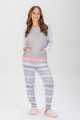 PIJAMA COMBINADO GRIS