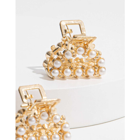 Broches Sets Perla Combinacion Bicolor