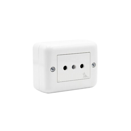 CAJA EXTERIOR 1 TOMA 2PT SEGURO ATENEA Caja Exterior con 1 Toma 2P+T con Seguro Atenea Blanco