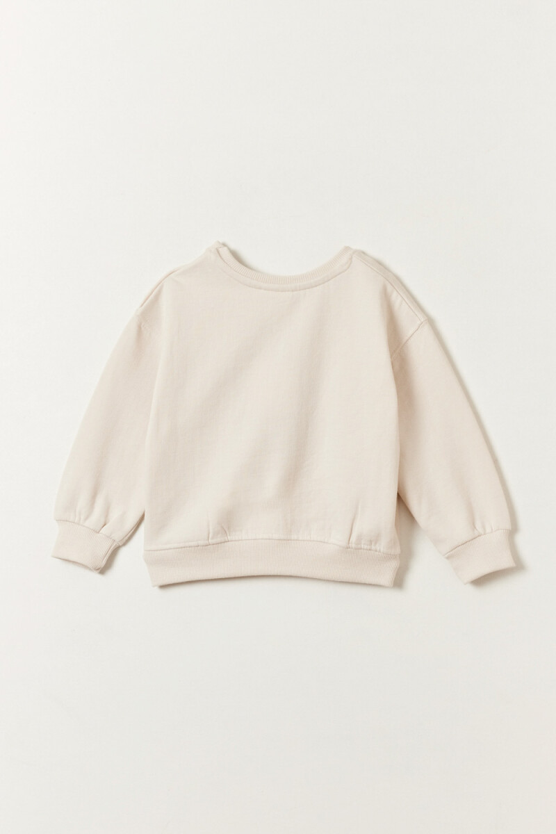 Buzo deportivo Estampado Grogu Beige