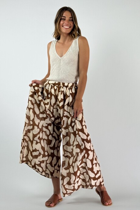 PANTALON AURELIA Marron