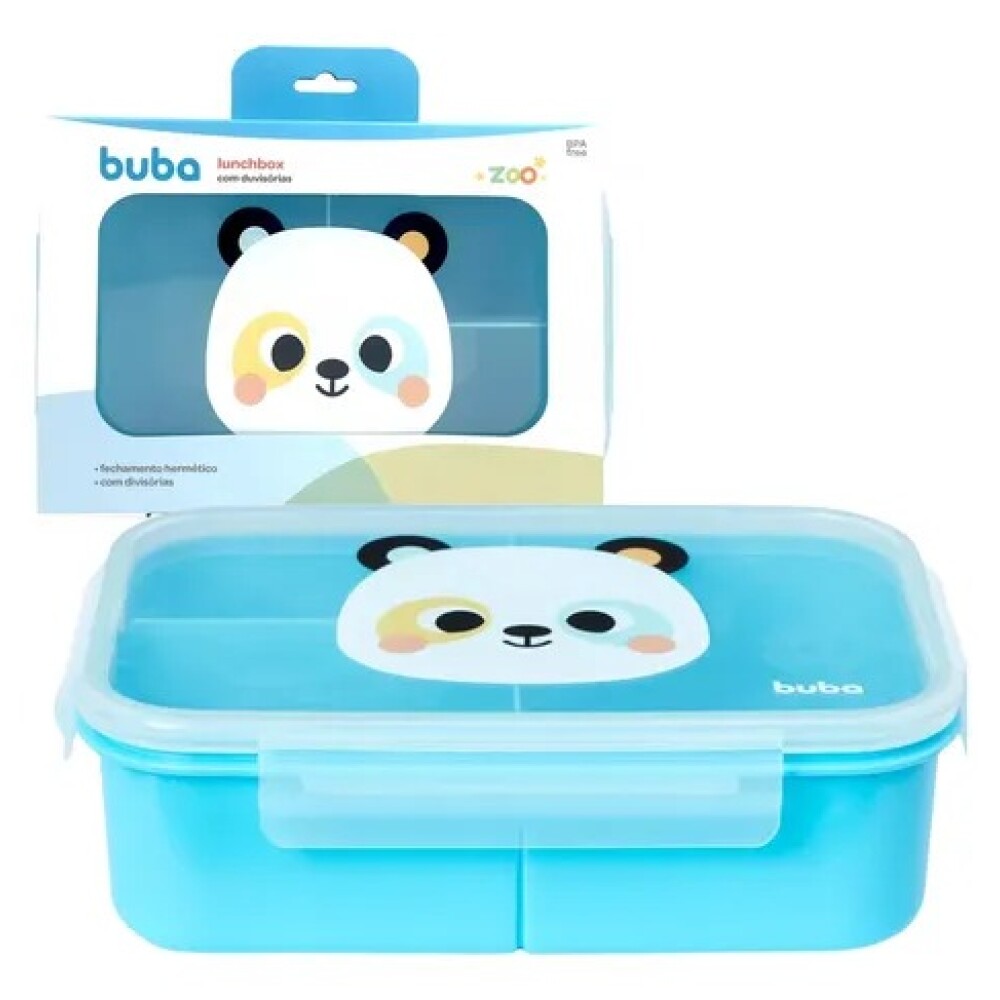 Tupper Lunchera divisiones FLY BUBA panda