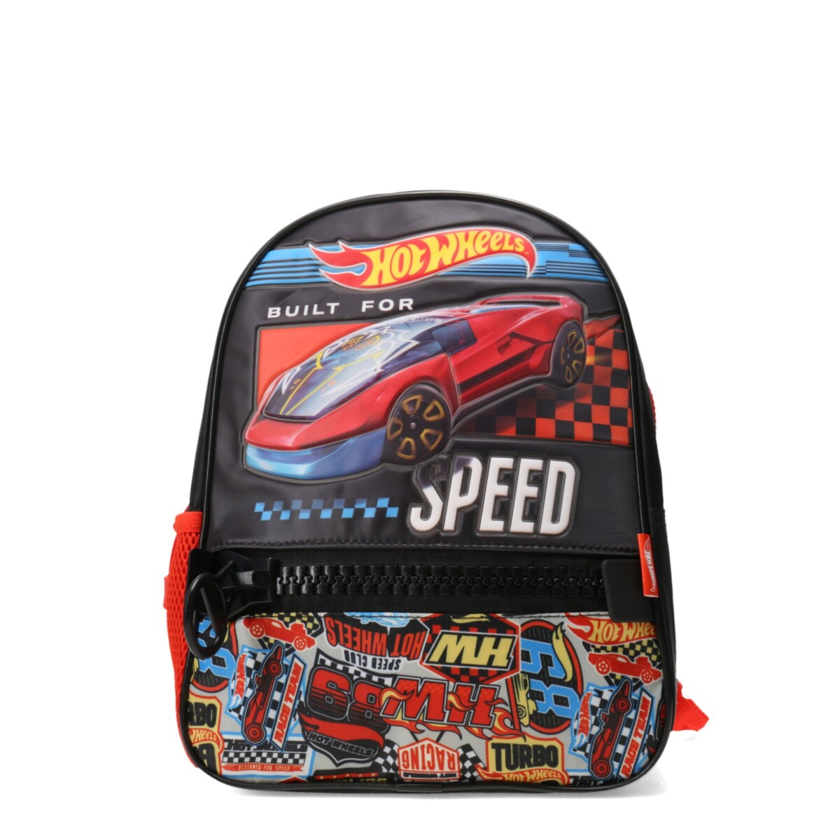 Mochila Hot Wheels Speed Small - Negro - Rojo 