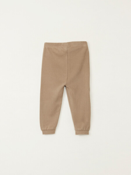 Set camiseta - pantalón lanilla Tostado