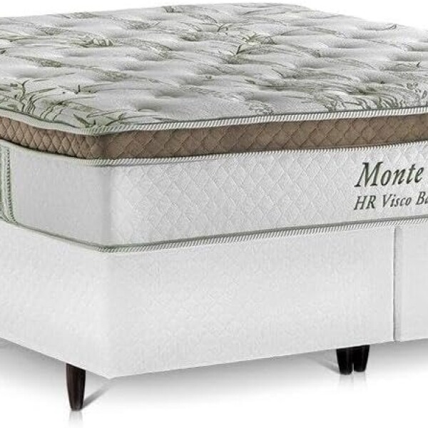 SOMMIER - 2 PLAZAS (2.0 x 2.0 MTS) - MODELO MONTE CARLO - RESORTES POCKET Y ESPUMA HR - PILLOW TOP SOMMIER - 2 PLAZAS (2.0 x 2.0 MTS) - MODELO MONTE CARLO - RESORTES POCKET Y ESPUMA HR - PILLOW TOP